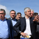 Visite de chantier de la rocade de saint-flour