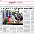 Mission agenda rural - Il y a urgence à agir pour la ruralité - La Montagne 27-07-2019