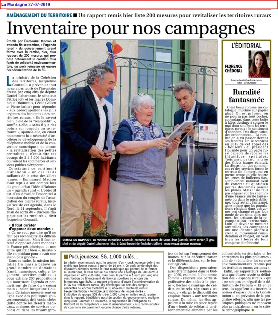 Pages France La Montagne - Inventaire pour nos campagnes-27-07-2019