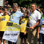 Pierre JARLIER donne le départ du Tour de France à saint-flour pour la 10e étape